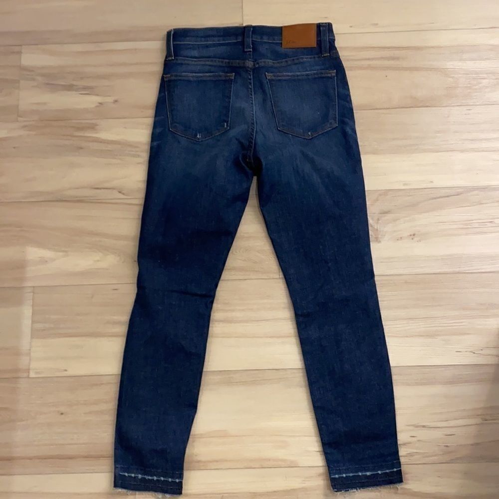 J. Crew Lookout High Rise Lassiter Distressed‎ skinny Jeans size 27 C24 - Picture 8 of 10